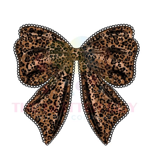 Printed Decal - Leopard Bow | Decals from The Glitter Guy