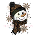 Printed Decal - Leopard Snowman | Decals from The Glitter Guy
