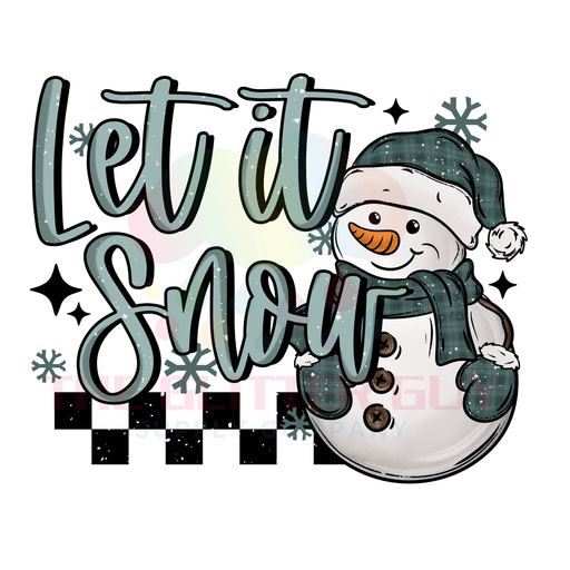 Printed Decal - Let It Snow | Decals from The Glitter Guy
