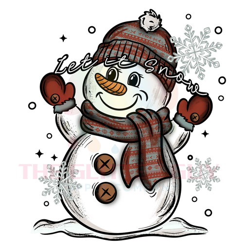 Printed Decal - Let It Snowman | Decals from The Glitter Guy
