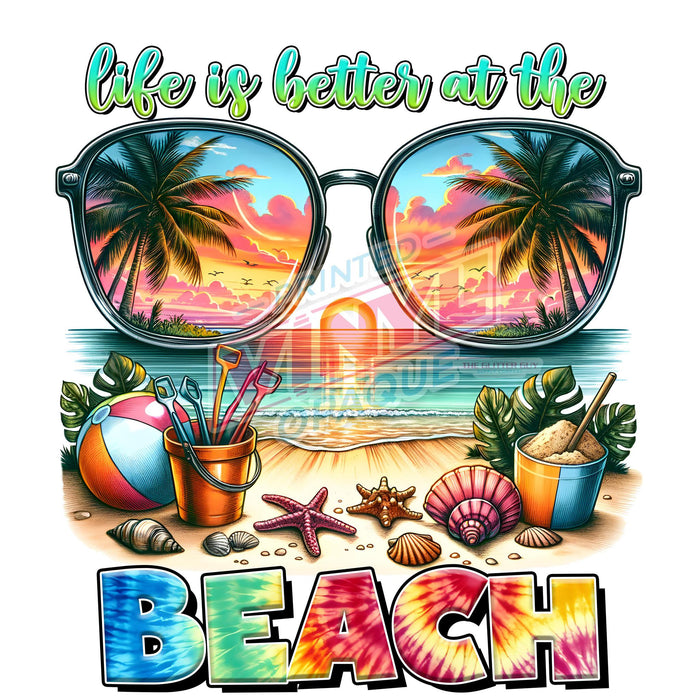 Printed Decal - Life Is Better At The Beach | from The Glitter Guy