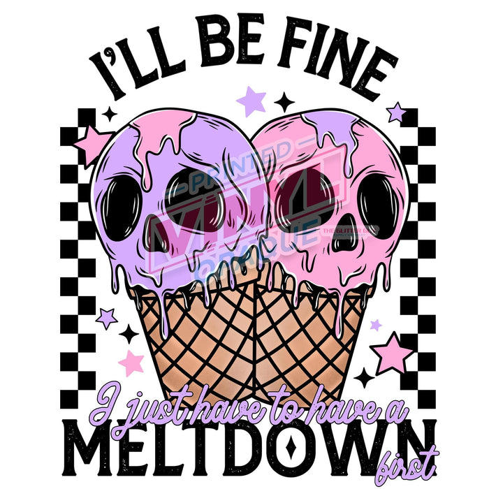 Printed Decal - Meltdown | Decals from The Glitter Guy
