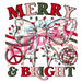 Printed Decal - Merry & Bright Bow | from The Glitter Guy