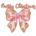Printed Decal - Merry Christmas Cookie Bow | Decals from The Glitter Guy