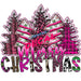 Printed Decal - Merry Christmas Pink | Decals from The Glitter Guy