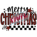 Printed Decal - Merry Christmas Plaid | Decals from The Glitter Guy