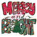 Printed Decal - Merry N Bright | Decals from The Glitter Guy