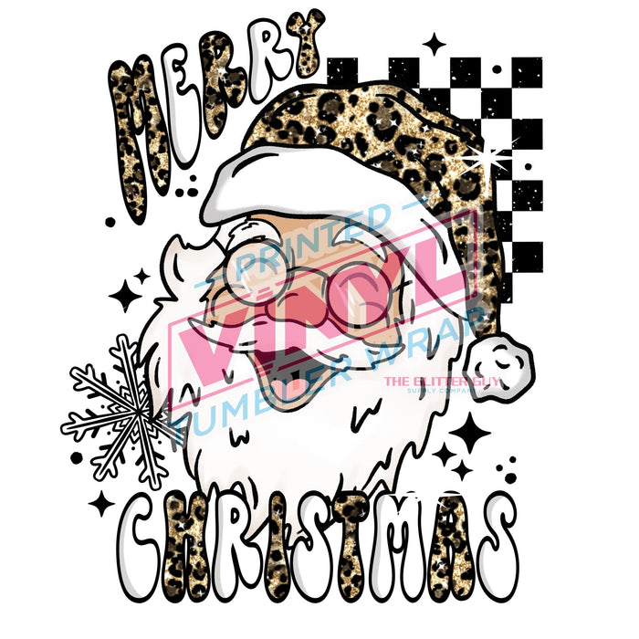 Printed Decal - Merry Santa 492 | Decals from The Glitter Guy