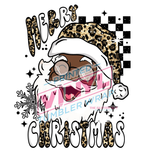 Printed Decal - Merry Santa 493 | Decals from The Glitter Guy