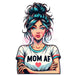 Printed Decal - Mom AF | from The Glitter Guy