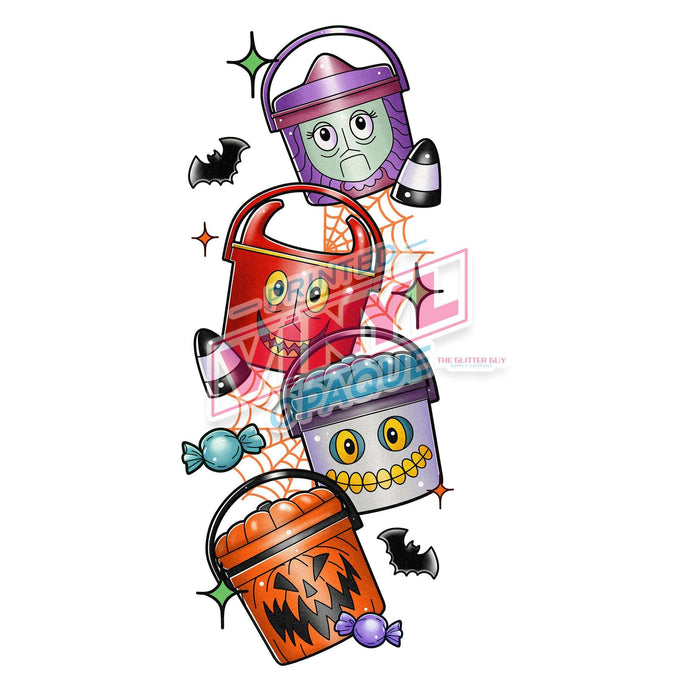 Printed Decal - Nightmare Nugs Buckets | from The Glitter Guy
