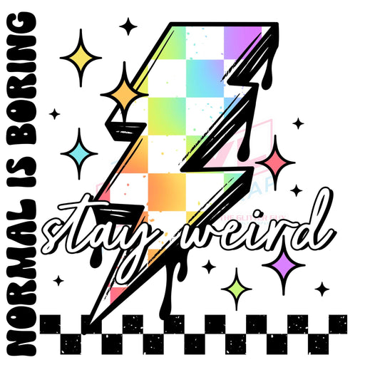 Printed Decal - Normal Is Boring | Decals from The Glitter Guy
