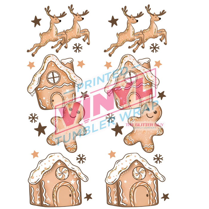 Printed Decal - North Pole Gingerbread Accent | Decals from The Glitter Guy
