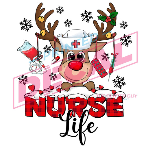 Printed Decal - Nurse Life Christmas | from The Glitter Guy