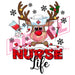 Printed Decal - Nurse Life Christmas | from The Glitter Guy