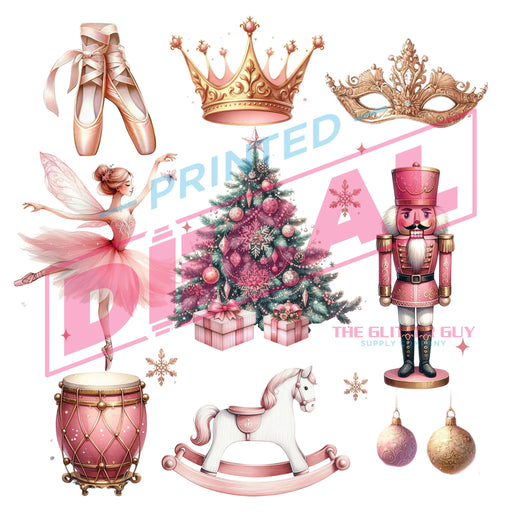 Printed Decal - Nutcracker Grid | from The Glitter Guy