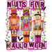 Printed Decal - Nuts For Halloween | Decals from The Glitter Guy