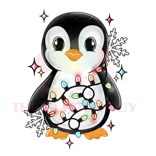 Printed Decal - Penguin Lights | Decals from The Glitter Guy