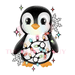 Printed Decal - Penguin Lights | Decals from The Glitter Guy