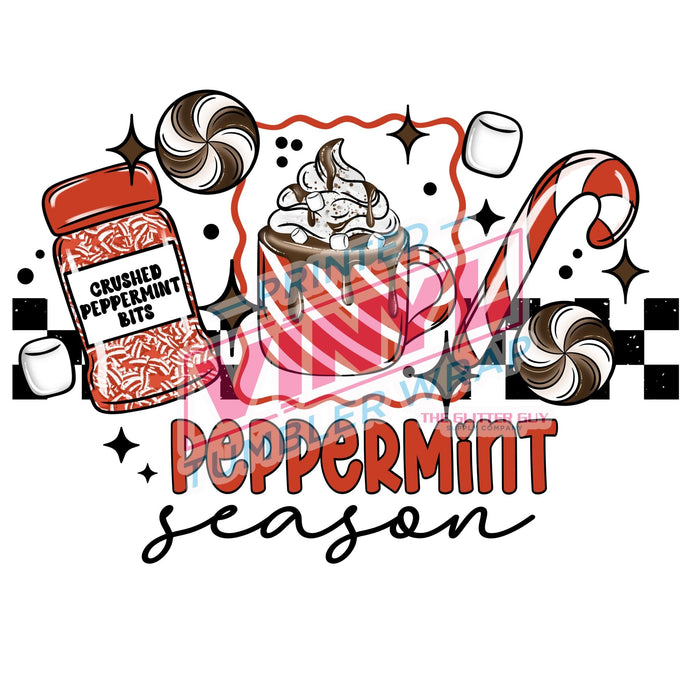 Printed Decal - Peppermint | Decals from The Glitter Guy