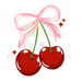 Printed Decal - Pink Cherries | Decals from The Glitter Guy