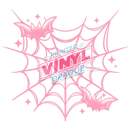 Printed Decal - Pink Web Heart | Decals from The Glitter Guy