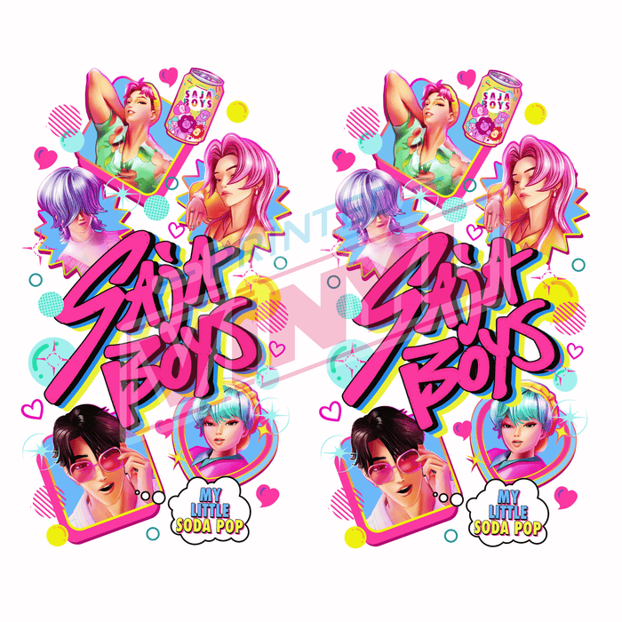 Printed Decal - Pop Boys Accents | Decals from The Glitter Guy