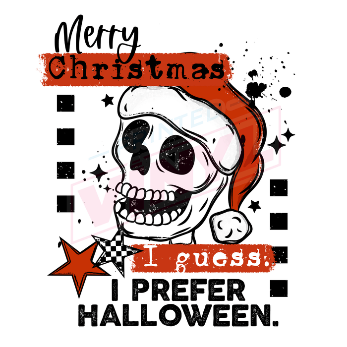 Printed Decal - Prefer Halloween | Decals from The Glitter Guy