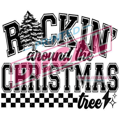 Printed Decal - Rockin' Around the Tree | from The Glitter Guy