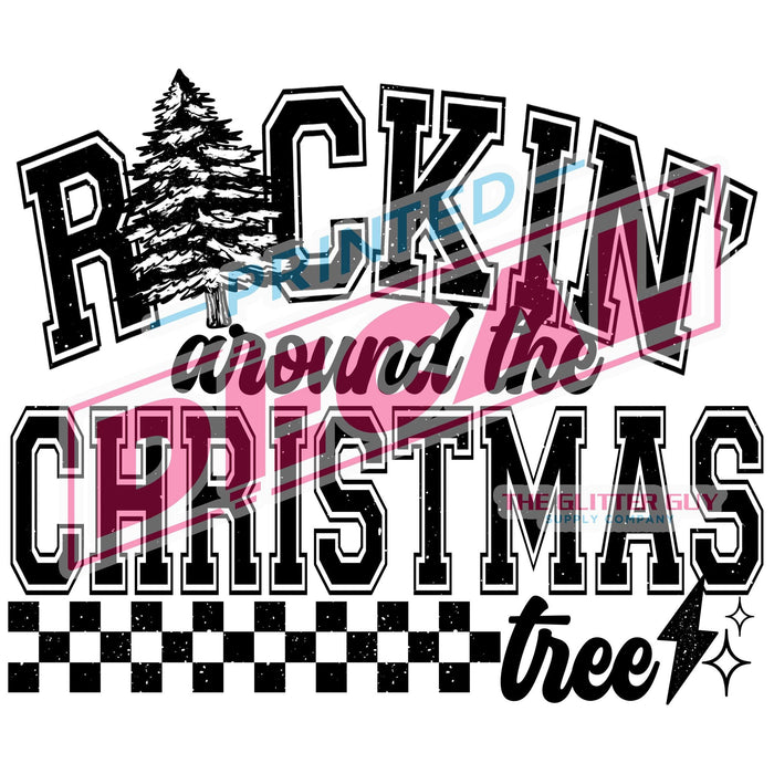 Printed Decal - Rockin' Around the Tree | from The Glitter Guy