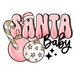 Printed Decal - Santa Baby Pink | Decals from The Glitter Guy