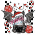 Printed Decal - Santa Bat | Decals from The Glitter Guy