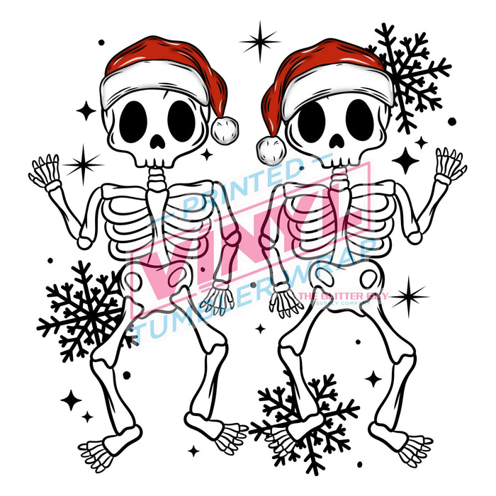Printed Decal - Santa Skellies | Decals from The Glitter Guy