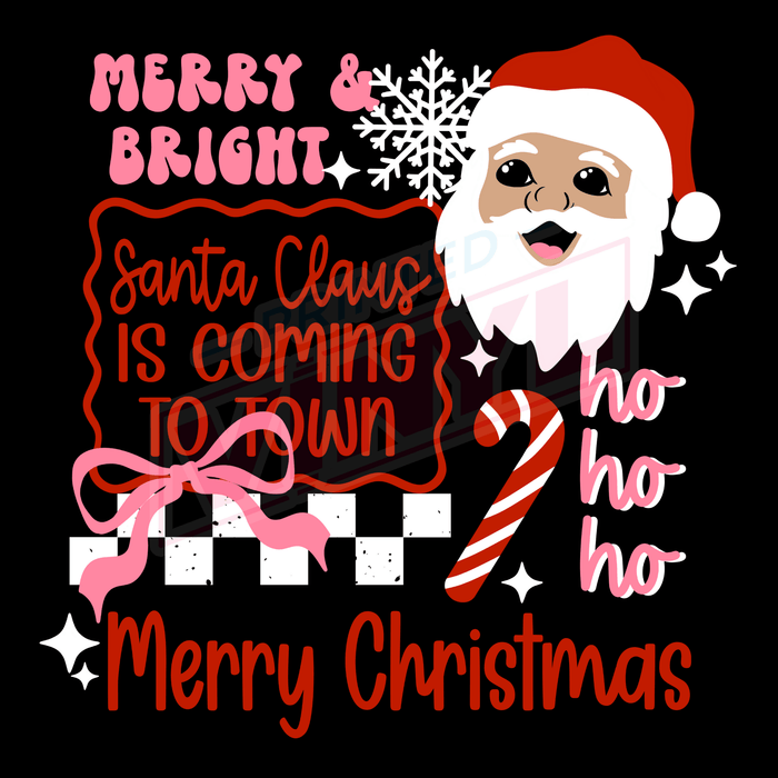 Printed Decal - Santa Town 633 | Decals from The Glitter Guy