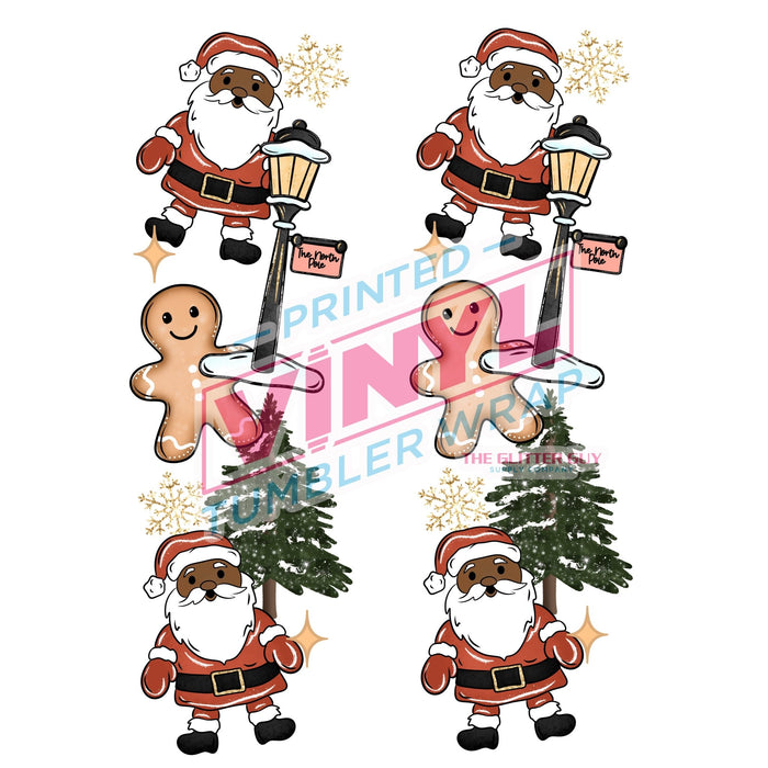 Printed Decal - Santa Town Accent 533 | Decals from The Glitter Guy