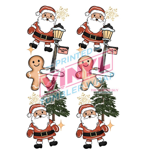 Printed Decal - Santa Town Accent 545 | Decals from The Glitter Guy