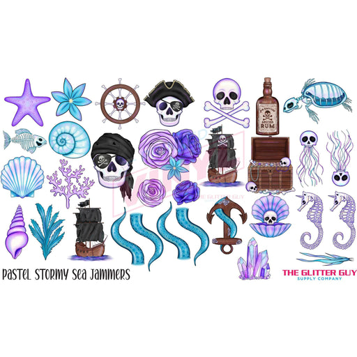 Printed Decal Sheet - Stormy Seas | Decals from The Glitter Guy