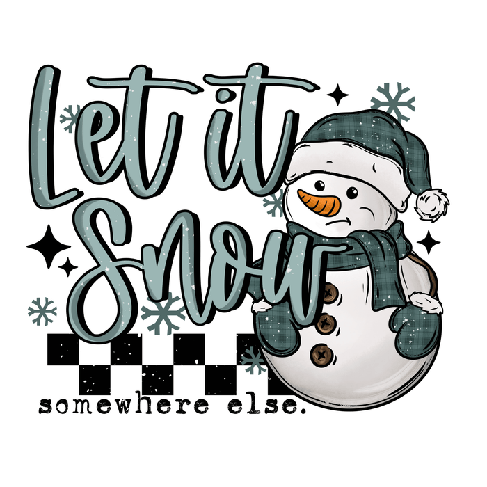 Printed Decal - Snow Somewhere Else | Decals from The Glitter Guy