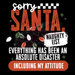 Printed Decal - Sorry Santa White | Decals from The Glitter Guy
