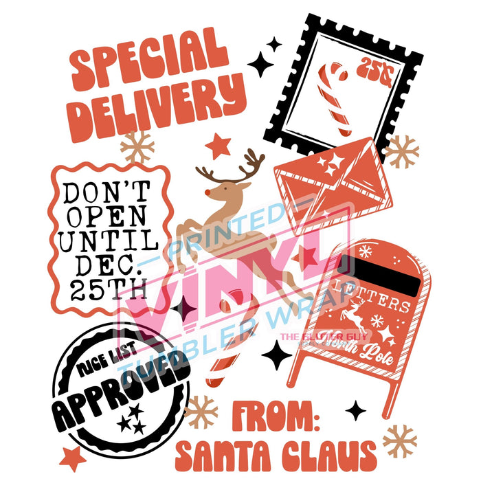 Printed Decal - Special Delivery Collage | Decals from The Glitter Guy