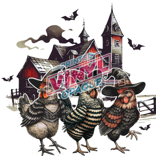 Printed Decal - Spooky Chickens | from The Glitter Guy