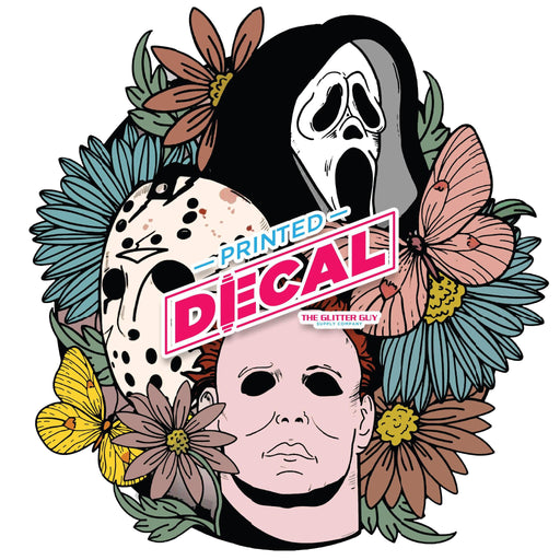 Printed Decal - Spooky Floral | Decals from The Glitter Guy