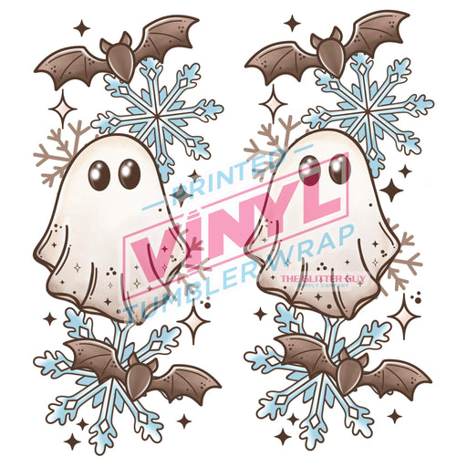 Printed Decal - Spooky WInter Ghostie Accents | Decals from The Glitter Guy