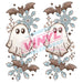Printed Decal - Spooky WInter Ghostie Accents | Decals from The Glitter Guy