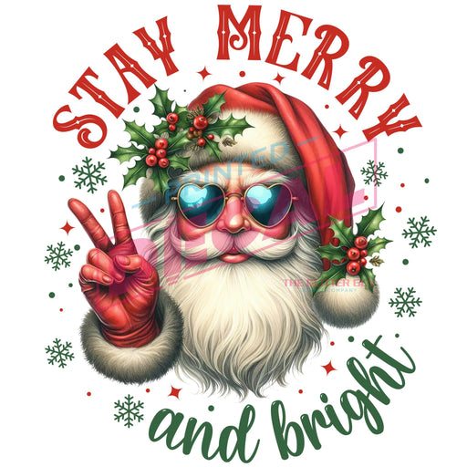 Printed Decal - Stay Merry | from The Glitter Guy