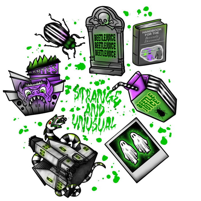 Printed Decal - Strange & Unusual | Decals from The Glitter Guy