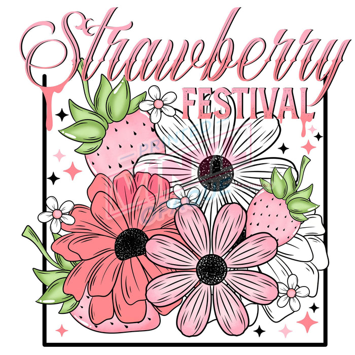 Printed Decal - Strawberry Festival | Decals from The Glitter Guy
