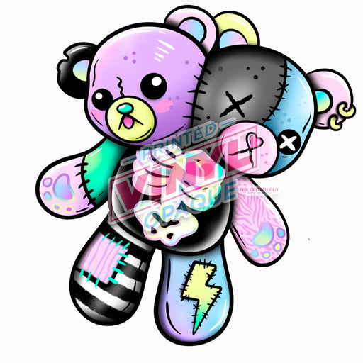 Printed Decal - Teddy Scare | Decals from The Glitter Guy