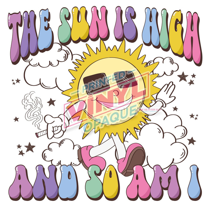 Printed Decal - The Sun Is High | from The Glitter Guy