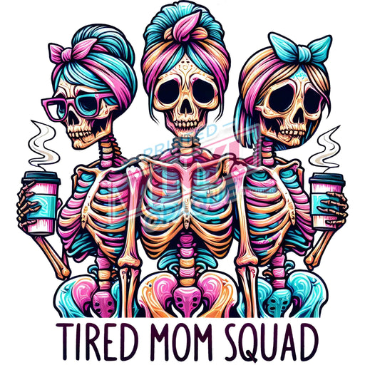 Printed Decal - Tired Mom Squad | from The Glitter Guy